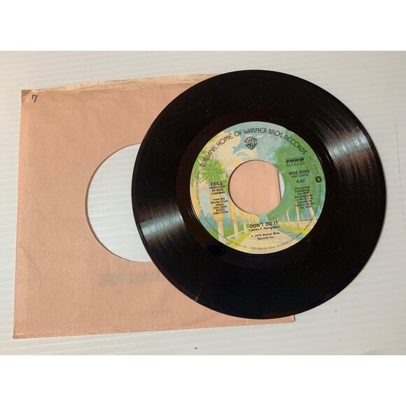 Vintage 1978 Exile "Kiss You All Over" / "Dont Do It" 7" Vinyl Record 45 RPM War - Picture 3 of 4